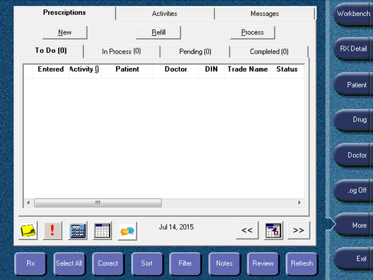 PharmaClik Rx Workbench